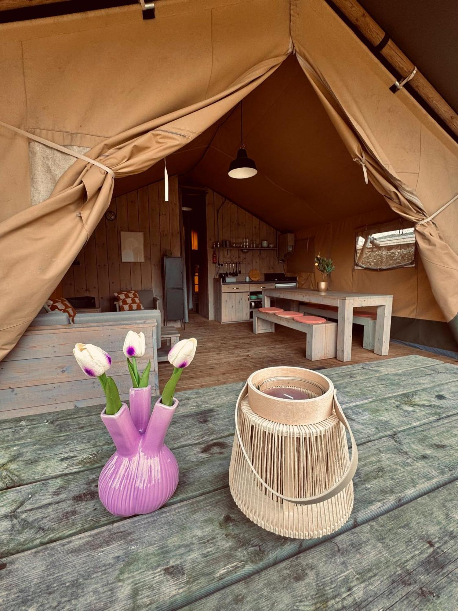 Glamping Holten luxe safaritent 1 Exterior foto